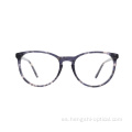 Fashion Round Black Eyeglasses de alta calidad marcos de lentes de etiqueta privada personalizada